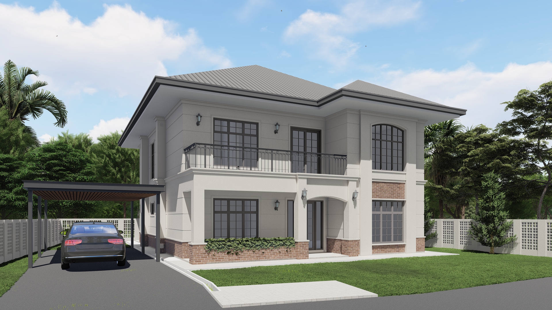 Hulu Langat House Project Architecture 3D Rendering
