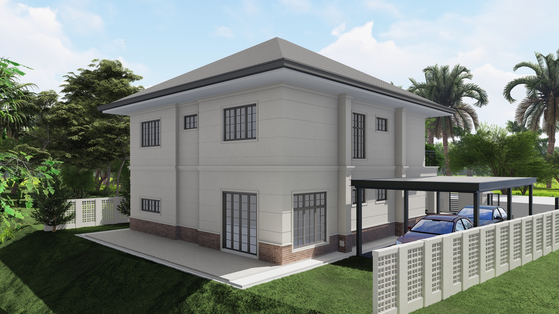Hulu Langat House Project Architecture 3D Rendering