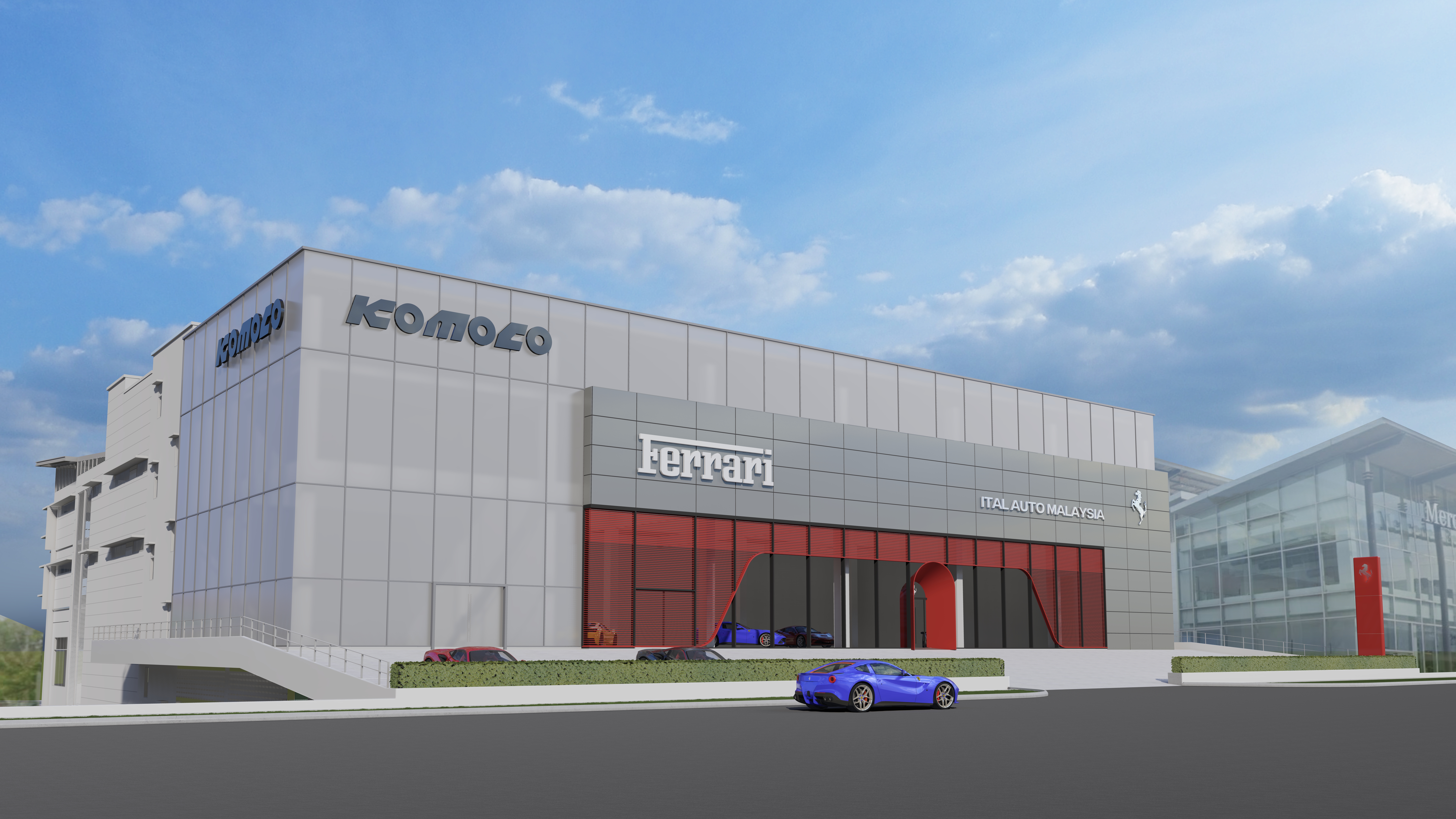 Showroom 3D Modelling Design & Rendering