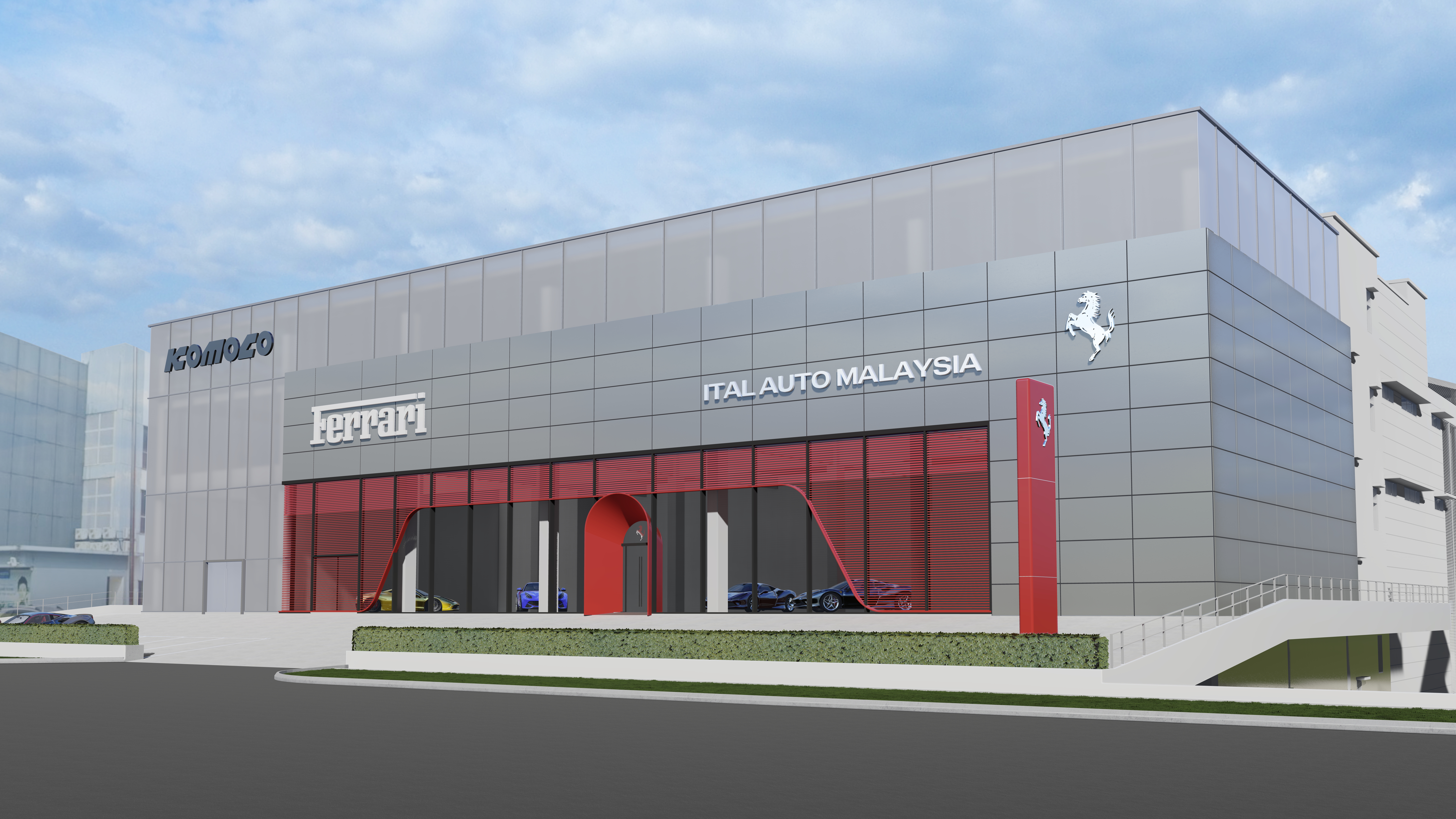 Showroom 3D Modelling Design & Rendering